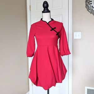 🆕 Vintage Modern Short Hanfu Cheongsam Qipao Dress